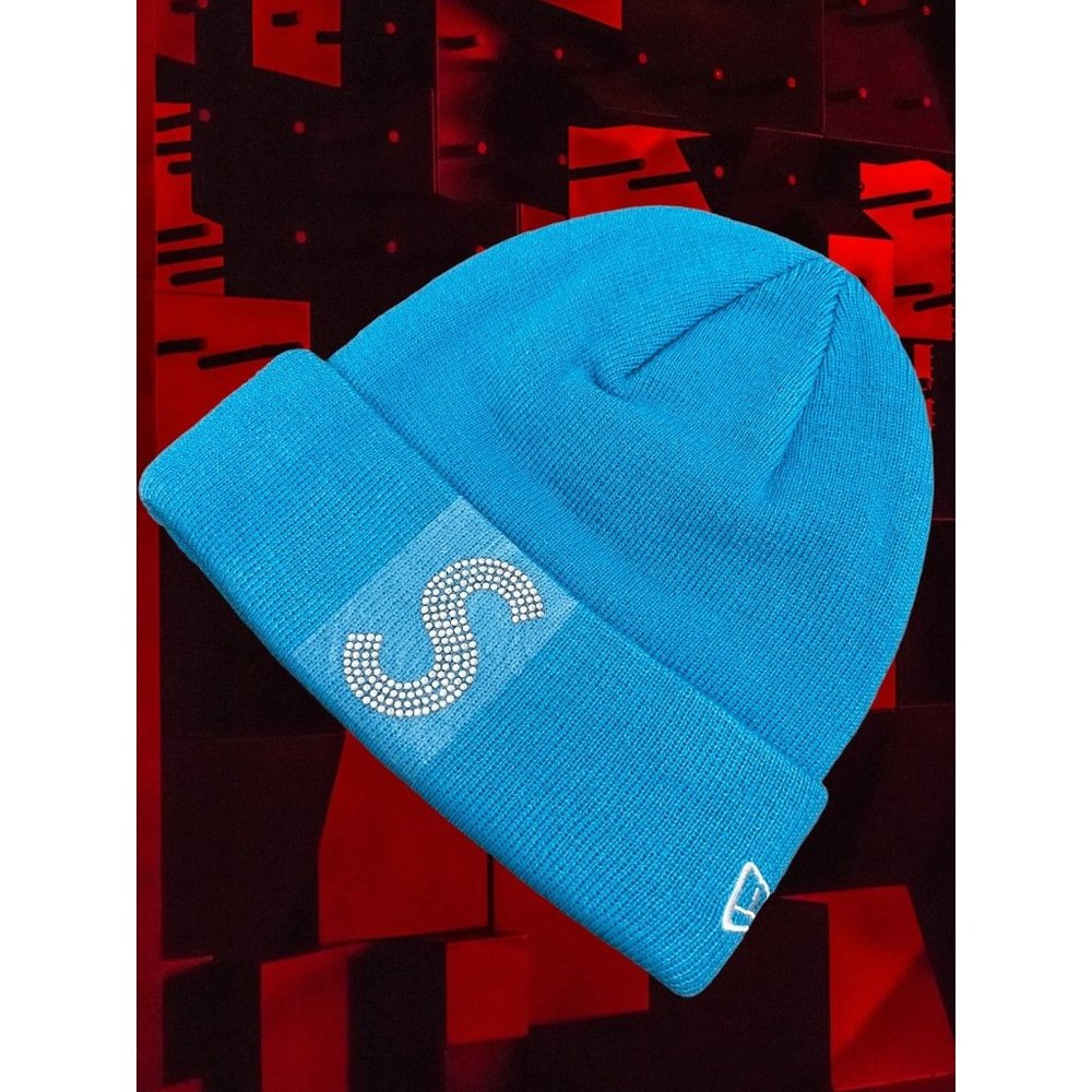 New Supreme Swarovski New Era S Logo Beanie SS21
